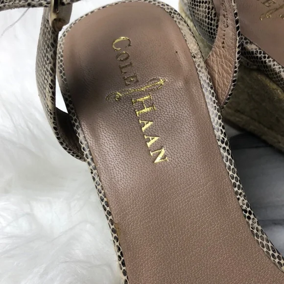 Cole Haan Sz 6.5 wedge sandals - Picture 3 of 5